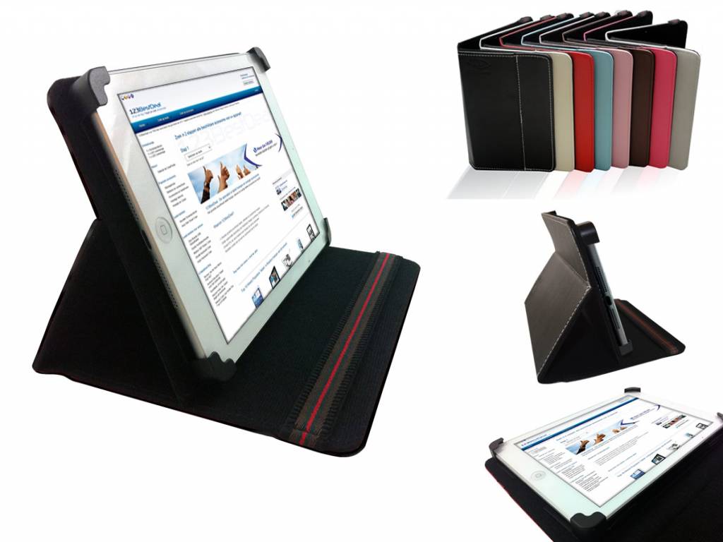 Uniek Hoesje voor de Bookeen Cybook tablet | Multi-stand Cover | blauw | Bookeen