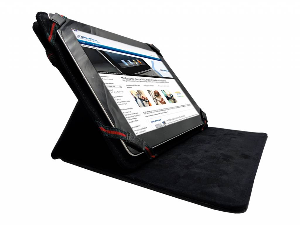 Cnm Touchpad 9.7 | Premium Hoes | Cover met 360 graden draaistand | zwart | Cnm