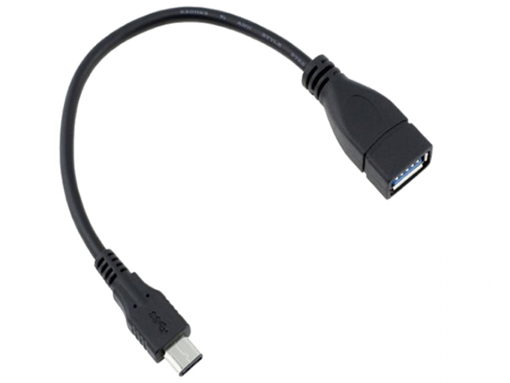Vodafone Smart x9 Verloopkabel USB C  | OTG Host | zwart | Vodafone