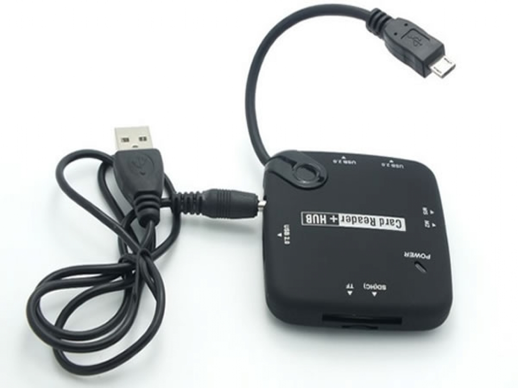 Power Kabel voor USB Hub  | zwart | Eken