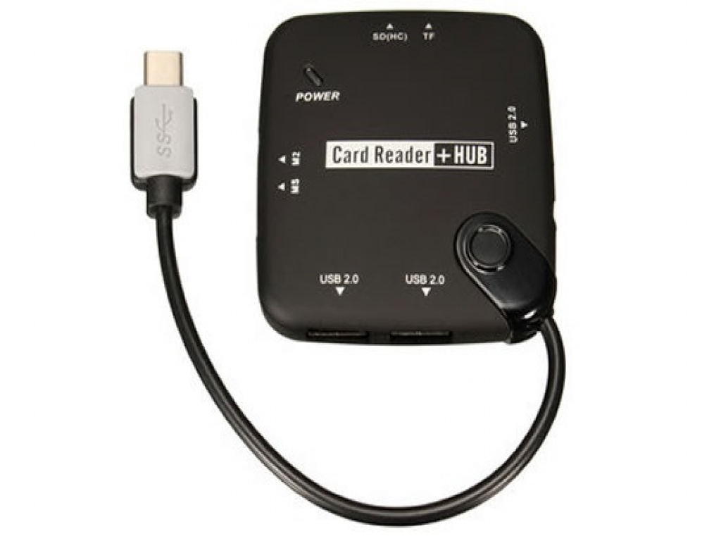 7 in 1 OTG USB-C Hub en Card Reader Mi a1 | zwart | Xiaomi