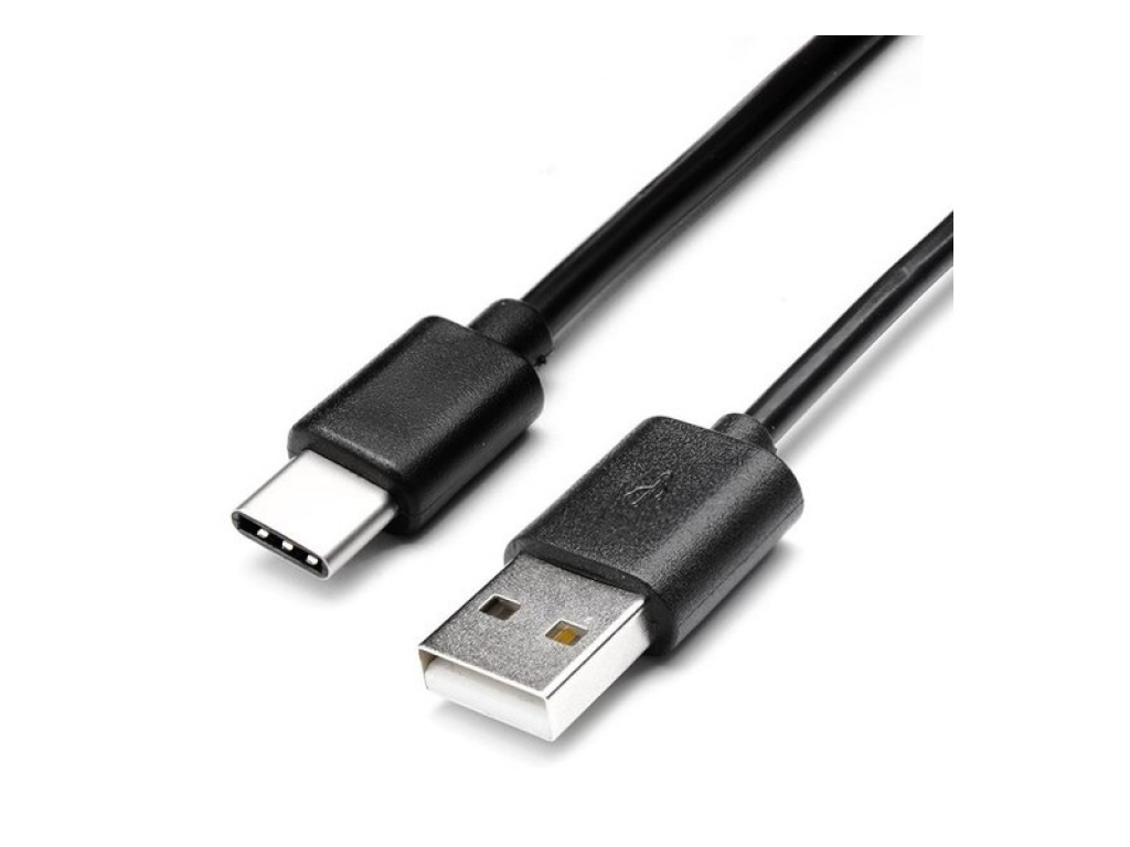 USB-C laad en data kabel | Male USB A 2.0 naar Male USB C | zwart | Realme