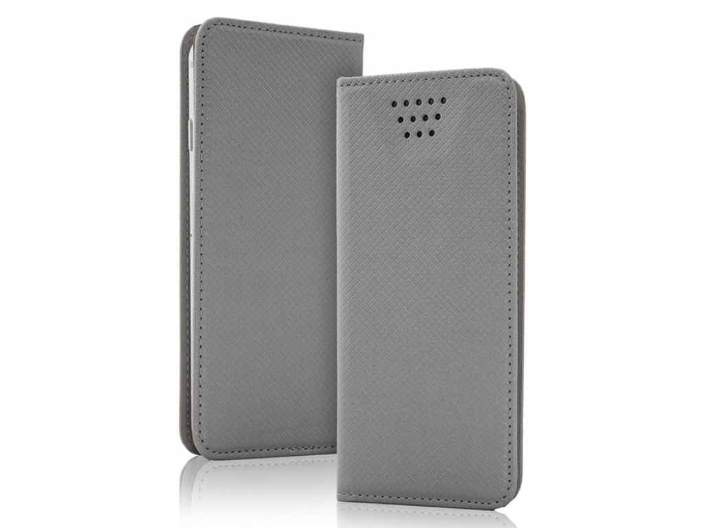 Smart Magnet luxe book case Kurio Smartphone | grijs | Kurio
