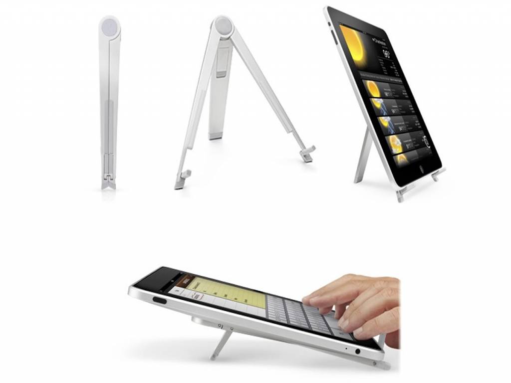 Tripod Standaard | Voor Ambiance technology At tablet win 7 | Uitklapbaar | grijs | Ambiance technology