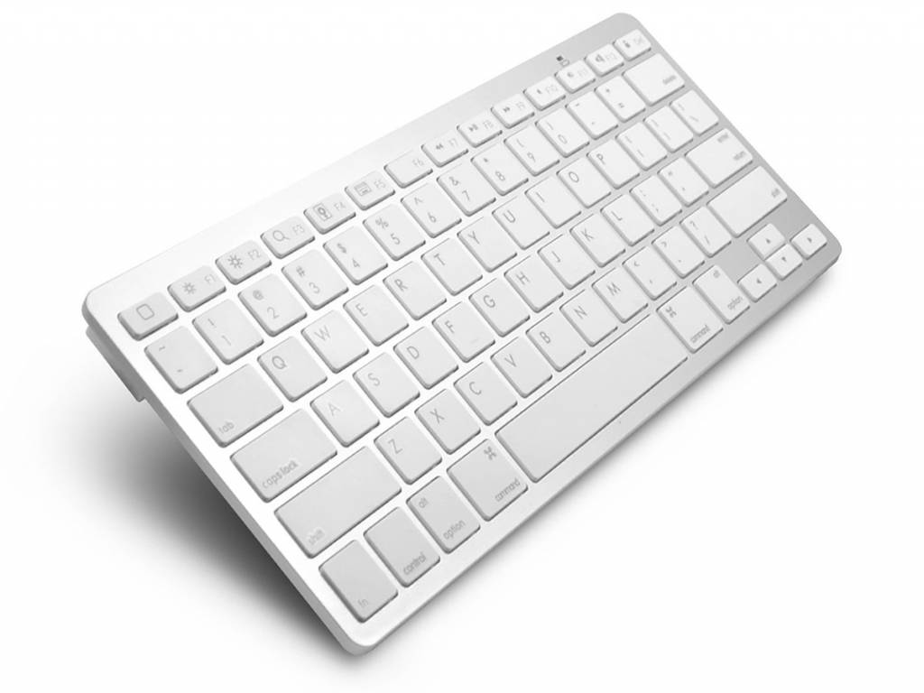 Draadloos Bluetooth Keyboard voor Barnes noble Nook hd Toetsenbord | wit | Barnes noble