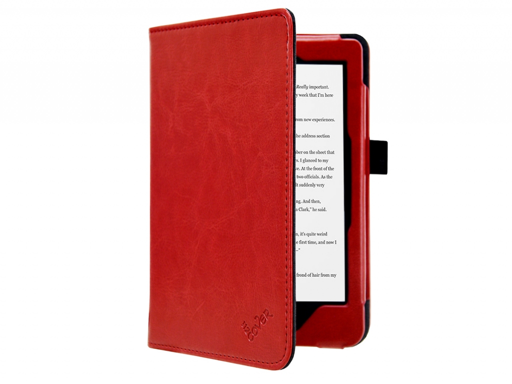 Kobo Clara hd | Luxe e-Reader Hoesje | Luxe materiaal Rood | rood | Kobo