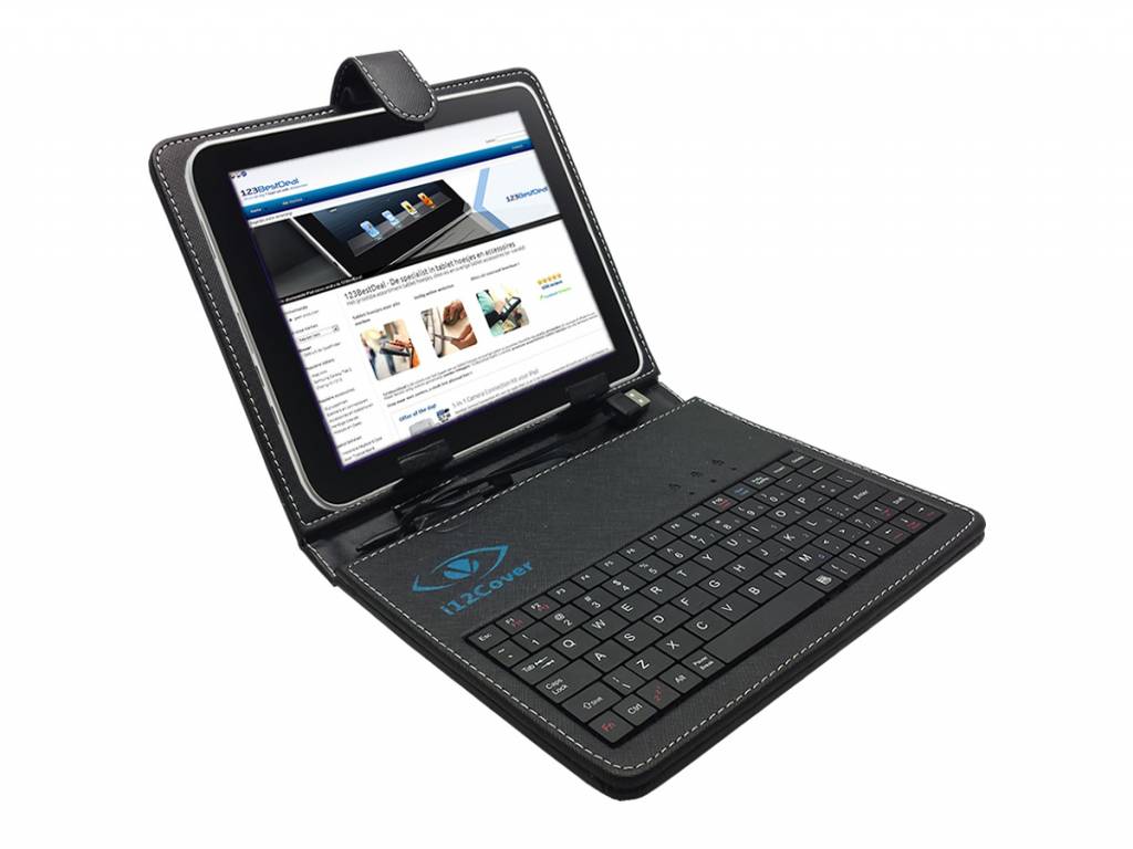 Keyboard Case | Geschikt voor de Polaroid Midc800 Tablet | zwart | Polaroid