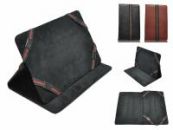 Universele Smalle 7 inch Premium Tablet hoes in de kleur zwart en bruin voor de Lenovo Ideatab a1000