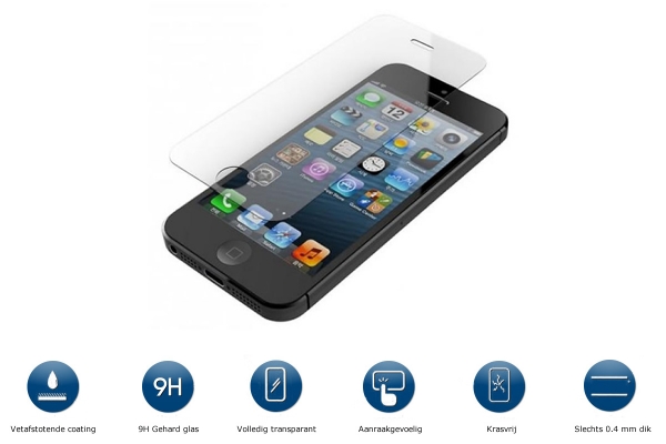 Explosion Proof Glass Screen Protector voor Iphone 5c