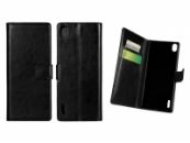 Leren Wallet Book Case voor Huawei Ascend P7