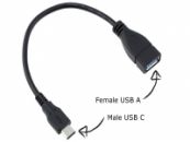   Verloopkabel USB-C naar USB-A 