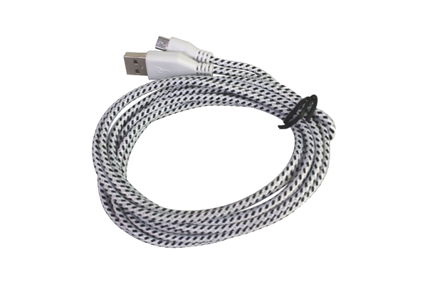 Micro-USB kabel stof 3m voor Lenovo Ideatab a7 50