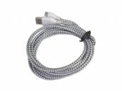 Micro-USB kabel stof 3m voor  