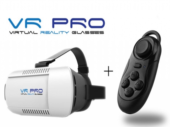 Professionele 3D VR PRO bril geschikt voor uw Kazam Tornado 350. Voor een echte Virtual Reality ervaring. Kijk 360 graden om u heen. VR PRO Virtual Reality bril Kazam Tornado 350