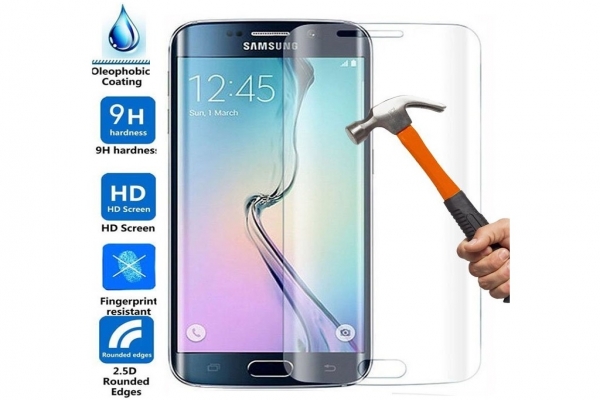 Curved Tempered Glass Screen Protector Samsung Galaxy S6 Edge