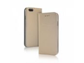 Smart Magnet luxe book case Apple Iphone se goudkleurig