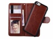 Luxe Iphone 7 Wallet Case met uitneembare houder