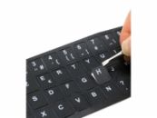 Franse toetsenbord stickers, Zwart