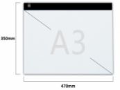 A3 LED licht Lichtbak / Tekentafel / Lichttafel / Lightpad / Lichtbox / Lightbox met 3 dimbare lichtstanden, o.a. voor Diamond Painting, fotografie, tekenen etc
