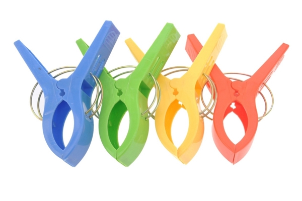 Grote Plastic Handdoeken knijpers 4 stuks