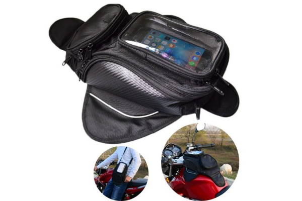 Tanktas Motor, Regenbestendige telefoonhouder en tas voor motor, navigatie tas voor metalen tank, magnetisch