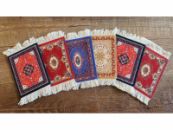 Perzisch tapijt stoffen onderzetters - set van 6 viltjes Kadotip!