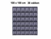 Verticale Tuin met 36 Vakken, 100 x 100 (cm), Zwart