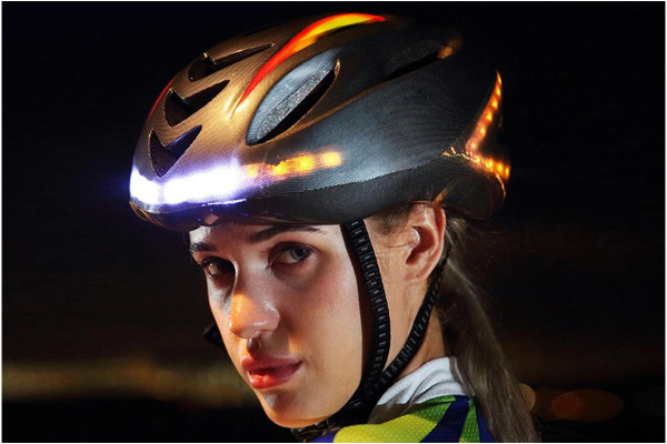 Smart helm met licht | E-bike  | Fietshelm met verlichting >> ingebouwd voor- en achterlicht, richtingsaanwijzers
