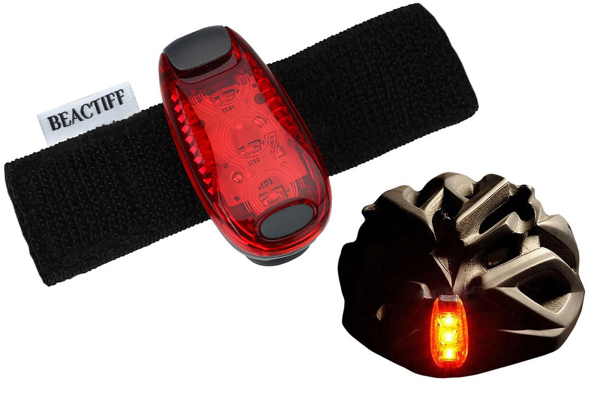 LED verstelbare helm verlichting | Rode achterlamp | Veiligheidslampje | Fietshelm | Fiets | Veiligheid | Hondenriem 