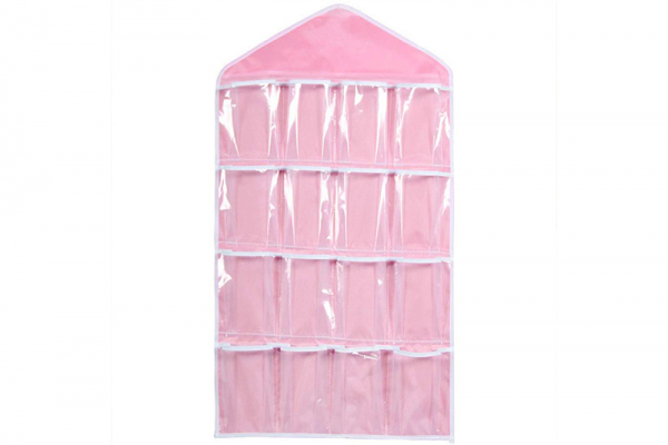 Kast organizer 16 vakken Roze, Kast opbergzakken