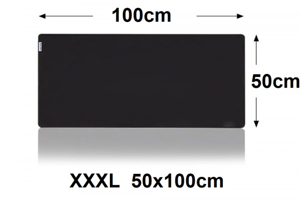 Muismat Gaming XXL 100x50cm bureau onderlegger XXXL | Gaming Muismat | Mousepad | Pro Muismat XXL | Anti-slip | Desktop Mat | Computer Mat | Zwarte uitvoering