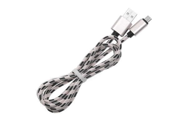 Stoffen Micro-USB Data en laadkabel van 1 meter