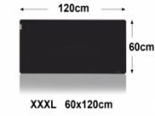 Muismat Gaming XXL 120x60cm bureau onderlegger XXXL | Gaming Muismat | Mousepad | Pro Muismat XXL | Anti-slip | Desktop Mat | Computer Mat | Zwarte uitvoering