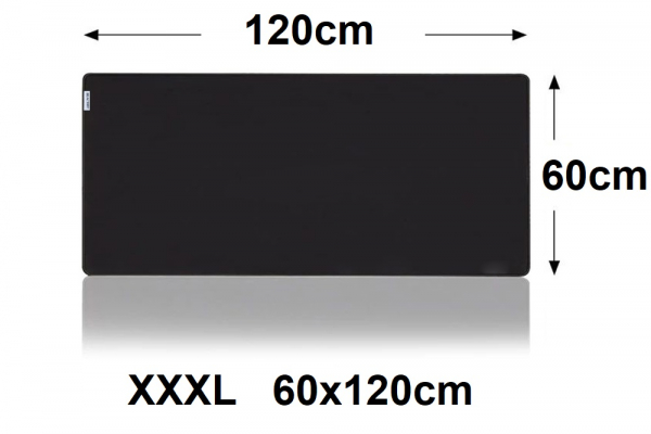 Muismat Gaming XXL 120x60cm bureau onderlegger XXXL | Gaming Muismat | Mousepad | Pro Muismat XXL | Anti-slip | Desktop Mat | Computer Mat | Zwarte uitvoering