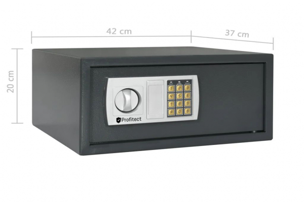 Elektrische Kluis met Cijferslot en Noodsleutels, 25 liter