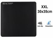 XXL Muismat met Effen Zwart Design | 35 x 30 cm