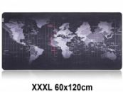 Muismat Gaming XXL 120x60cm Wereldkaart | bureau onderlegger XXXL | Gaming Muismat | Mousepad | Pro Muismat XXL | Anti-slip | Desktop Mat | Computer Mat | Wereldkaart