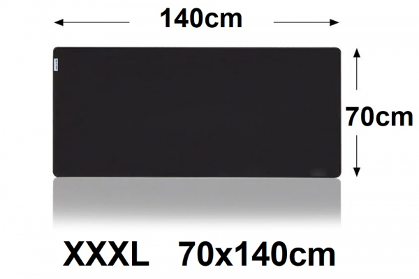 Muismat Gaming XXL 140x70cm bureau onderlegger XXXL | Gaming Muismat | Mousepad | Pro Muismat XXL 1400x700 | Anti-slip | Desktop Mat | Computer Mat | Zwarte uitvoering
