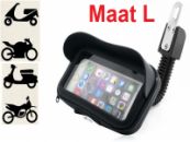 Universele regenbestendige telefoonhouder Lenovo K5 voor Motor/Scooter/Brommer met Zonneklep